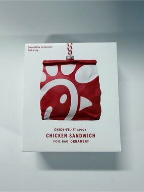 Chick-fil-A Spicy Chicken Sandwich Foil Bag Ornament
